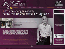 Tablet Screenshot of ludovicclementvisagiste.fr